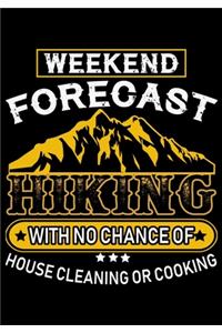 Weekend Forecast Hiking with No Chance of House Cleaning or Cooking