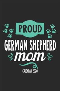 Proud German Shepherd Mom Calender 2020