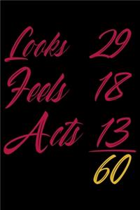 Looks 29 feels 18 acts 13