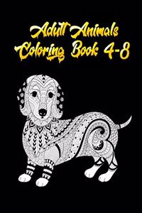 Adult Animals coloring book 4-8