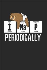 Science Sloth I nap Periodically Notebook