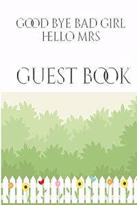 Bridal Shower creative Guest Book Good Bye Bad Girl Hello Mrs: Mega Bridal Shower Guesy Book