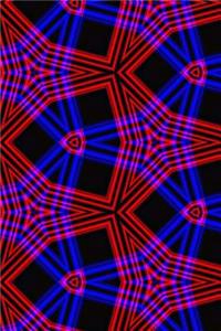 Cool Purple and Blue Pattern Fractal Journal