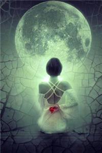 Girl Meditation with the Moon Journal: 150 Page Lined Notebook/Diary