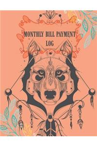 Monthly Bill Payment Log