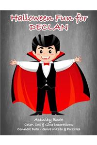 Halloween Fun for Declan Activity Book
