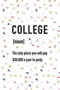 College the Only Place You Will Pay $30000 a Year to Party