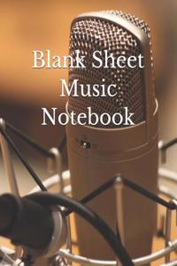 Blank Sheet Music Notebook