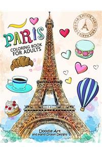 Paris Coloring Book for Adults