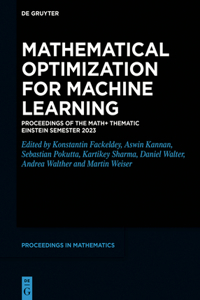Mathematical Optimization for Machine Learning