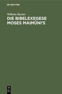 Bibelexegese Moses Maimûni's