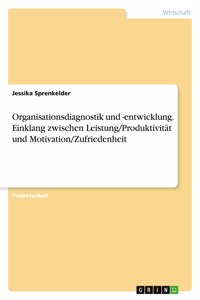 Organisationsdiagnostik und -entwicklung. Einklang zwischen Leistung/Produktivität und Motivation/Zufriedenheit