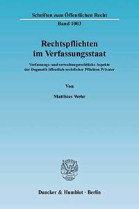Rechtspflichten Im Verfassungsstaat