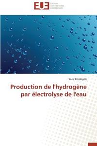 Production de l'Hydrogène Par Électrolyse de l'Eau