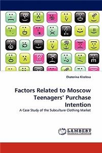 Factors Related to Moscow Teenagers' Purchase Intention