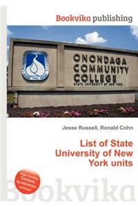 List of State University of New York Units