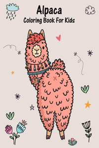 Alpaca Coloring Book For Kids