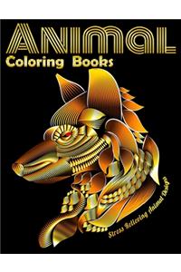 Animal Coloring Books Stress Relieving Animal Designs