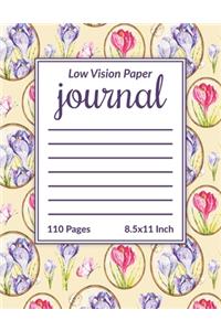 Low Vision Paper Journal