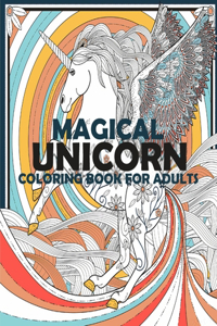 Magical Unicorn coloring book For Adults