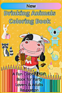 Drinking Animals Coloring Book