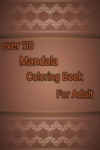 over 110 Mandala Coloring Book For Adult