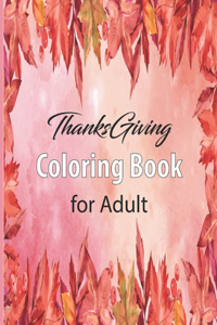 Thanksgiving Coloring Book for Adult
