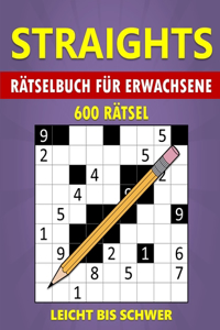 Straights Rätselbuch für Erwachsene - 600 Rätsel - Leicht bis Schwer