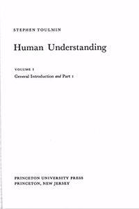 Human Understanding, Volume I