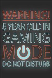 8 Year Old In Gaming Mode
