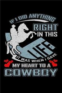 If I Did Anything Right in This Life It Was When I Gave My Heart to a Cowboy