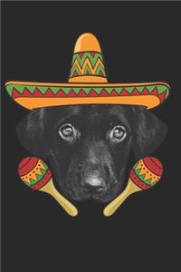 Labrador Retriever Journal - Labrador Retriever Notebook 'Cinco De Mayo' - Gift for Labrador Retriever Lovers