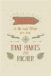 Travel is the Only Thing You Buy that Makes You Richer