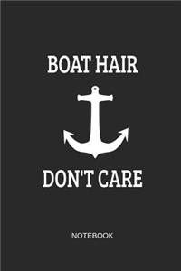 Boat Hair Don't Care Notebook