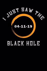 I Just Saw the Black Hole 04-11-19