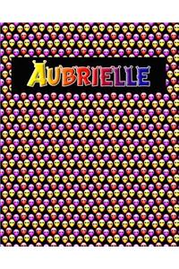 120 Page Handwriting Practice Book with Colorful Alien Cover Aubrielle