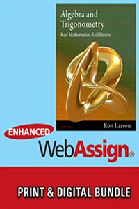 Bundle: Algebra and Trigonometry: Real Mathematics, Real People, 6th + Webassign Printed Access Card for Larson's Algebra and Trigonometry: Real Mathematics, Real People, 6th Edition, Single-Term