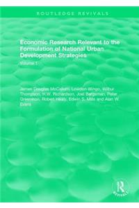 Economic Research Relevant to the Formulation of National Urban Development Strategies