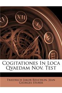 Cogitationes in Loca Qvaedam Nov. Test