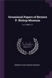 Occasional Papers of Bernice P. Bishop Museum