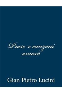 Prose e canzoni amare
