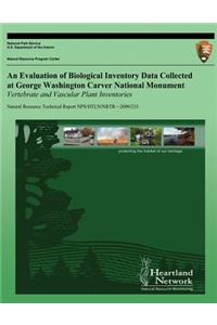 An Evaluation of Biological Inventory Data Collected at George Washington Carver National Monument