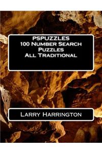 PSPUZZLES 100 Number Search Puzzles All Traditional