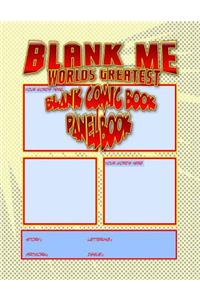 Blank Me - Premium Blank Comic Book Panelbook - Yellow