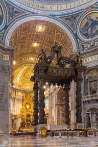 Baldacchino and Choir of St. Peter's Basilica in the Vatican