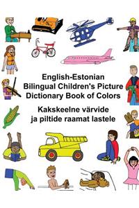 English-Estonian Bilingual Children's Picture Dictionary Book of Colors