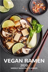 Vegan Ramen 2020 Weekly Monthly Planner