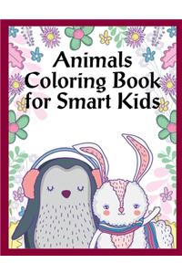 Animals Coloring Book For Smart Kids