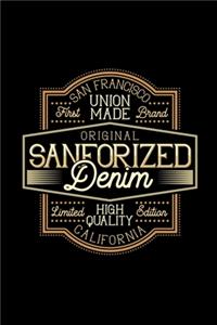 Original Sanforized Denim: Food Journal - Track your Meals - Eat clean and fit - Breakfast Lunch Diner Snacks - Time Items Serving Cals Sugar Protein Fiber Carbs Fat - 110 pag