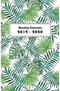 Monthly Calendar 2019 - 2020